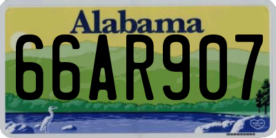 AL license plate 66AR907