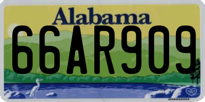 AL license plate 66AR909