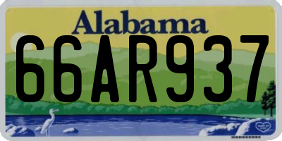 AL license plate 66AR937
