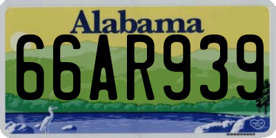 AL license plate 66AR939