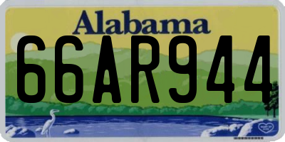 AL license plate 66AR944