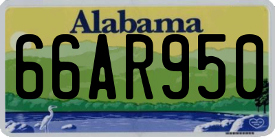 AL license plate 66AR950