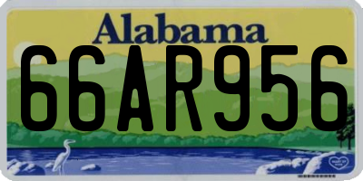 AL license plate 66AR956