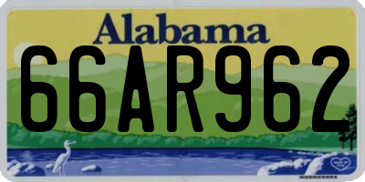 AL license plate 66AR962