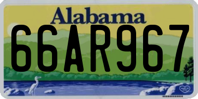 AL license plate 66AR967