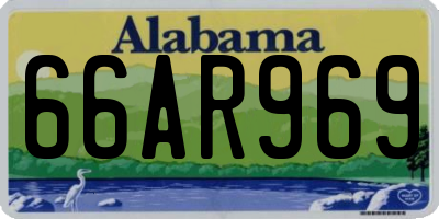 AL license plate 66AR969