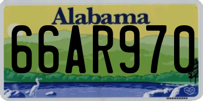 AL license plate 66AR970