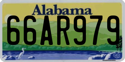 AL license plate 66AR979