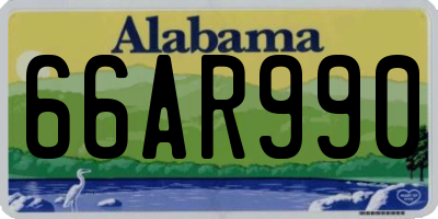 AL license plate 66AR990