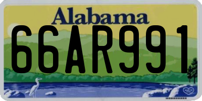 AL license plate 66AR991