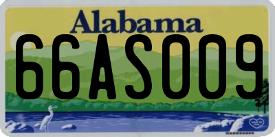 AL license plate 66AS009