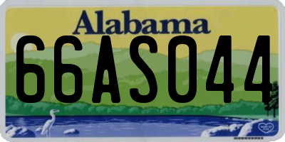 AL license plate 66AS044
