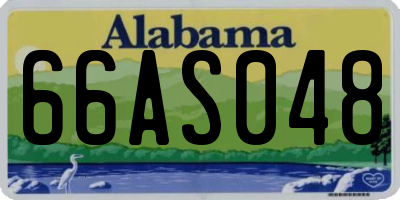 AL license plate 66AS048