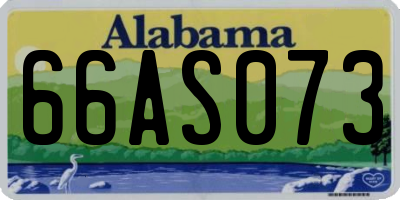 AL license plate 66AS073