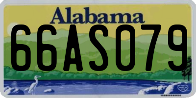 AL license plate 66AS079