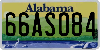 AL license plate 66AS084