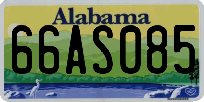 AL license plate 66AS085