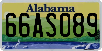 AL license plate 66AS089