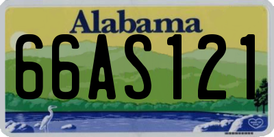 AL license plate 66AS121