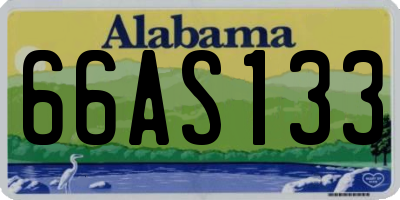 AL license plate 66AS133