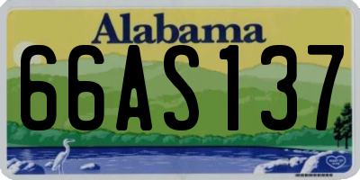 AL license plate 66AS137