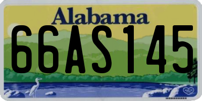 AL license plate 66AS145