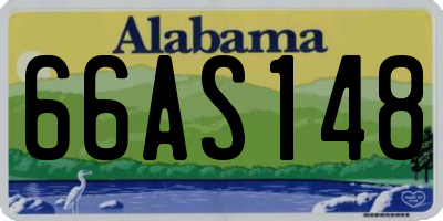 AL license plate 66AS148