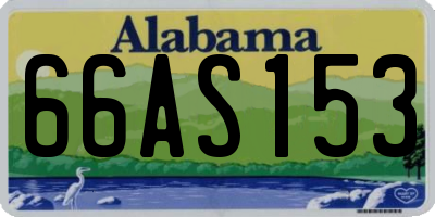 AL license plate 66AS153