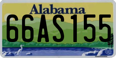AL license plate 66AS155