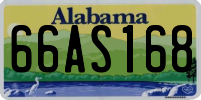 AL license plate 66AS168