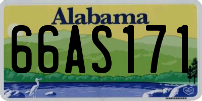 AL license plate 66AS171