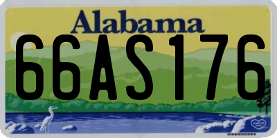 AL license plate 66AS176