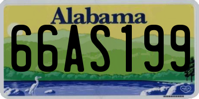 AL license plate 66AS199