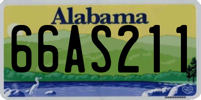 AL license plate 66AS211