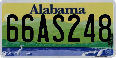 AL license plate 66AS248