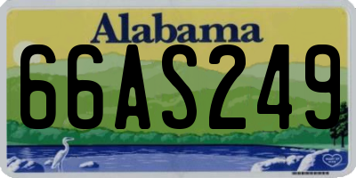 AL license plate 66AS249