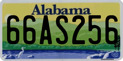 AL license plate 66AS256