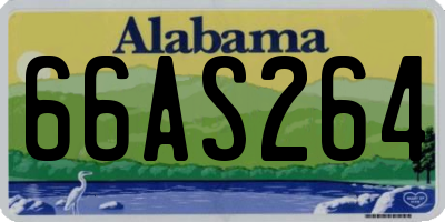 AL license plate 66AS264