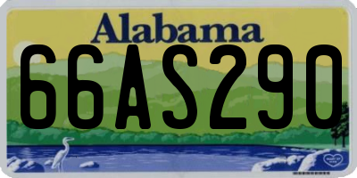 AL license plate 66AS290
