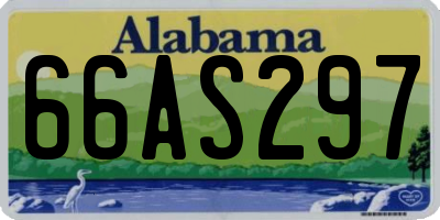 AL license plate 66AS297
