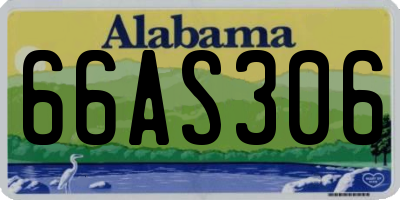AL license plate 66AS306