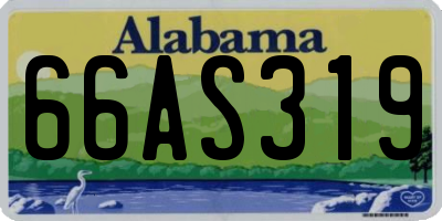 AL license plate 66AS319