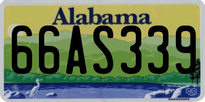 AL license plate 66AS339