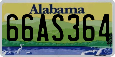 AL license plate 66AS364
