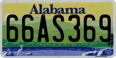 AL license plate 66AS369