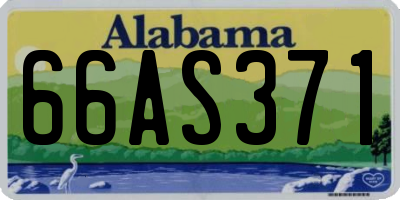 AL license plate 66AS371