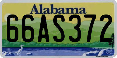 AL license plate 66AS372