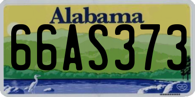 AL license plate 66AS373