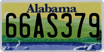 AL license plate 66AS379