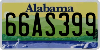 AL license plate 66AS399